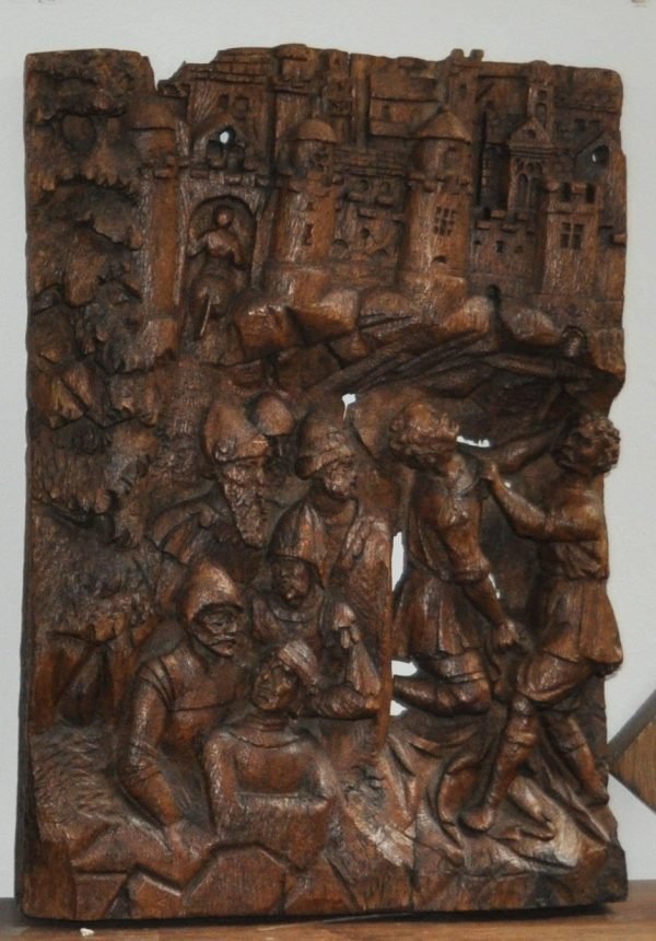 Soldaten vechten voor het kleed van Christus