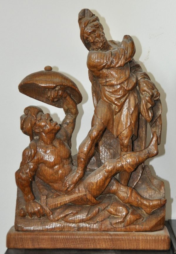 Brussel ca. 1520, Soldaten vechtend om het kleed van Christus