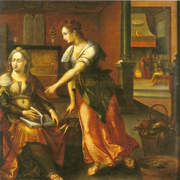 Frans Floris ca. 1550,  Martha and Magdalena