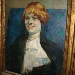 René Berti, Het portret van lachende vrouw, gedateerd 1911