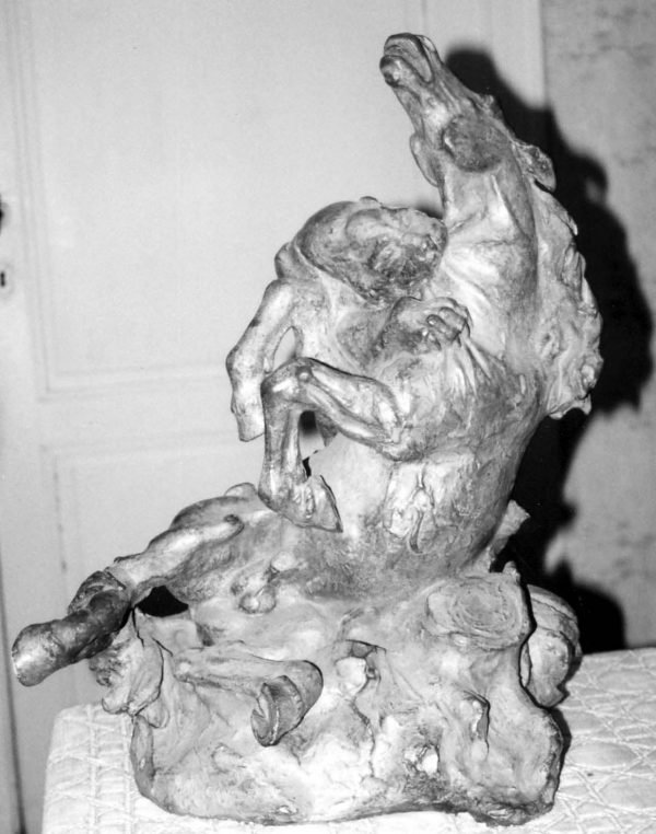 Jarnost Gause, Aangevallen paard
