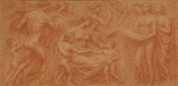 F. Huygelen, La Terre nourricière,  tekening