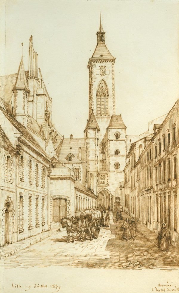 Lille, 9 juillet 1849 derrière l’hotel de Ville