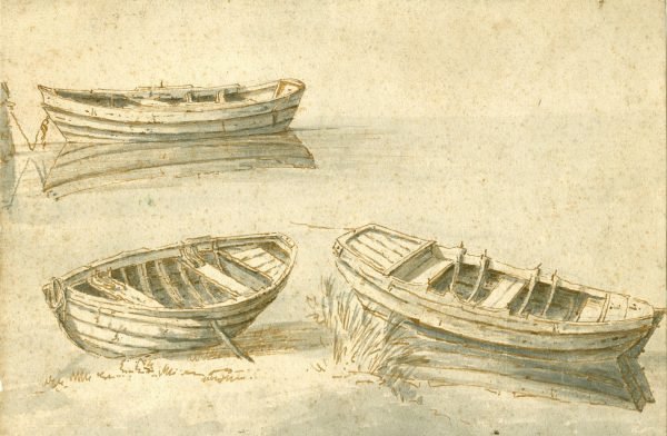 Anoniem (Noordelijke Nederlanden (historische regio)) 17de eeuw, roeibootjes
