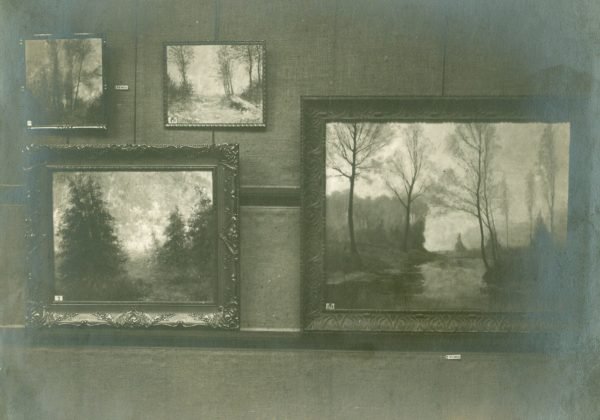 René Dekeyser, foto Tentoonstelling Leuven 24-4 tot 4-5, 1924 49 Neige, gelée, 7 Les Pins, 20 La Dyle à Heverlé, temps gris