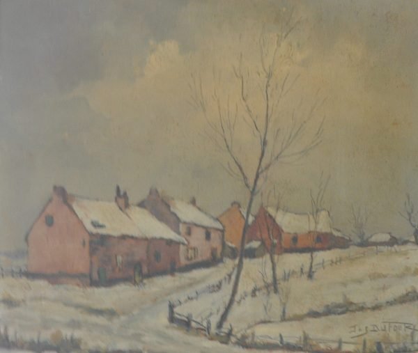 Jos Dufour, Landschap met huizen