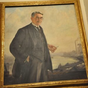 Edmond Doumont, 'Portrait d'industriel devant la Sambre'