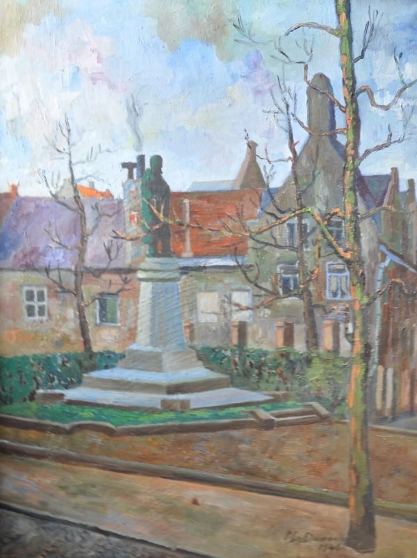 Dumoulin, Hogeschoolplein met het standbeeld van André Dumont.