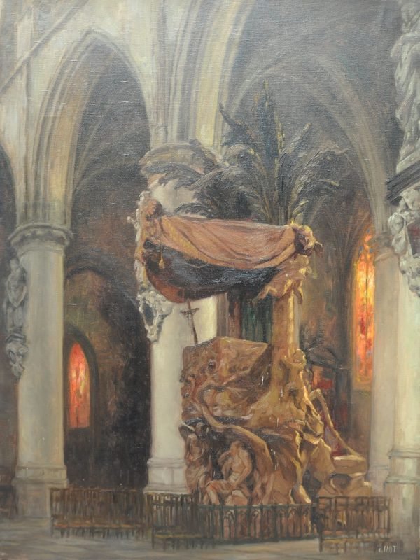 Ernest Faut, Preekstoel, Sint-Pieter Leuven