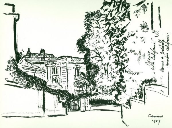 Piet Gilles, Cannes 1957,  Maison de Picasso “villa Californie” ,  avenue de Costebelle (quartier Californie)