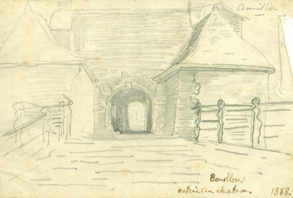 Bouillon, ingang van het kasteel