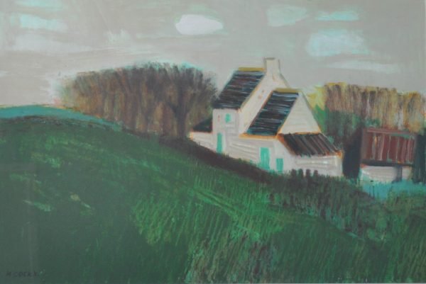 Theo Humblet, Landschap, Gouache