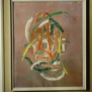 Paul Joostens, Semi-abstracte compositie, portret/zelfportret