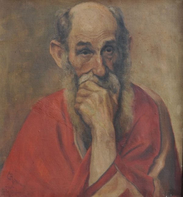 E. Rombaux, portret van de beeldhouwer Dillens