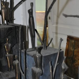 Marcel Mazy, Figuren in nabijheid van bomen