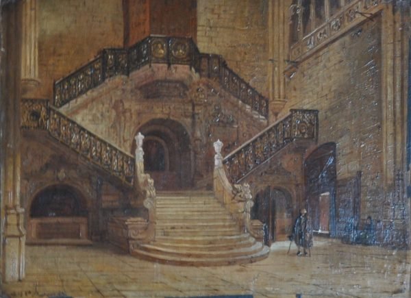 Joseph Maswiens, Burgos, Catedral, escalera de la Coroneria por Diego de Siloe