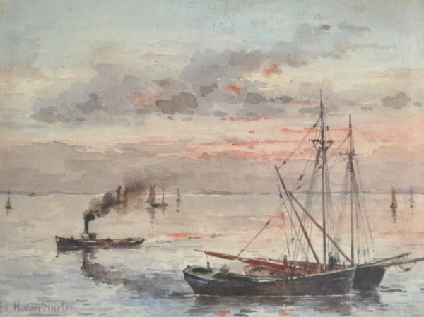 Adrien Henri Van Emelen, aquarel