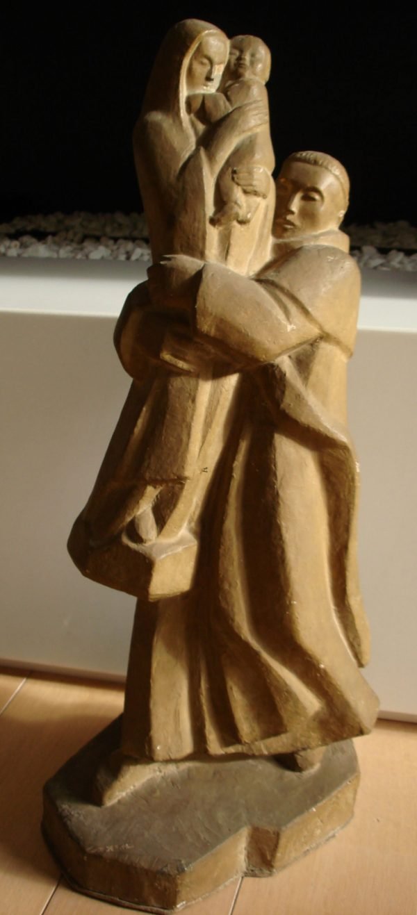 A. Wansart, Monnik met Madonna