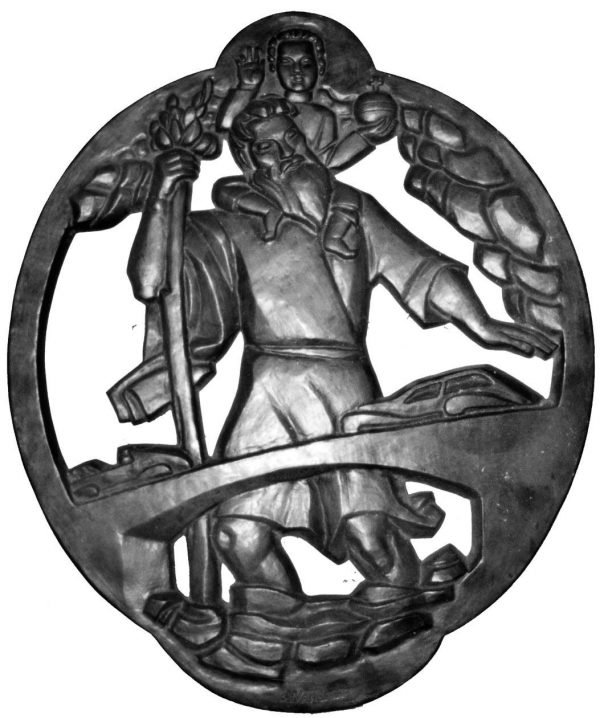 A. Wansart, Relief Christoffel, brons