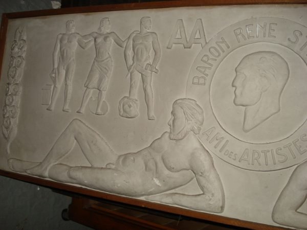 A. Wansart, relief voor Baron René Steens, galerij