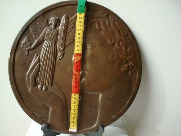 J. WITTERWULGHE grote matrix bronzen model medaille plaque brons