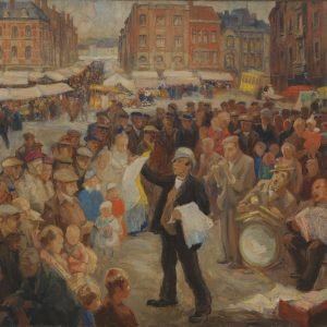 Liedjeszanger, Galerij Fonteyn, Leuven 1932; olie op doek, 110 cm x 128 cm