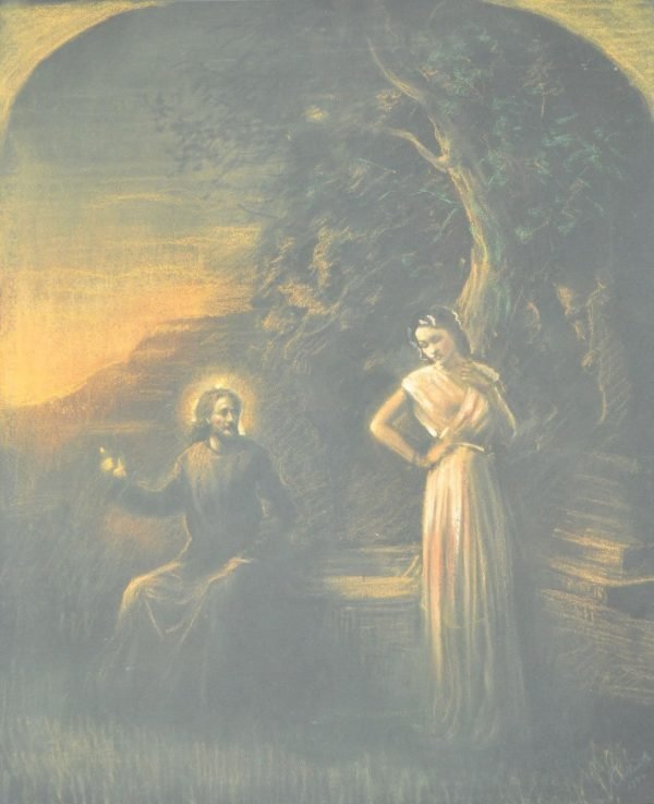 Jean-Roch Collon, 1942 muurschildering, Christus en de Samaritaanse.