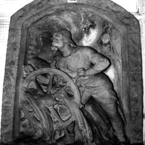 Karel De Kesel, Stuurman 1905, terracotta H. 85 cm.