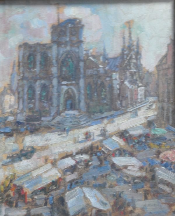 André Hallet, Markt voor Sint-Pieterskerk te Leuven