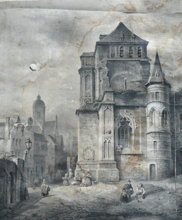 Toren met beiaard, ca. 1840