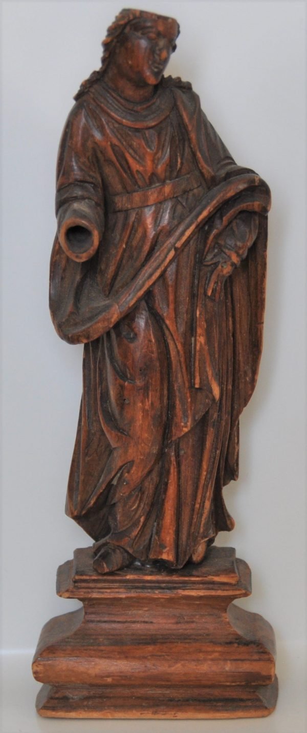Maria onder het kruis,  19 cm.  18de eeuw