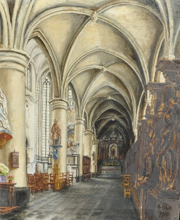 Louis Nève, Kerkinterieur  Predikherenkerk Leuven 1932