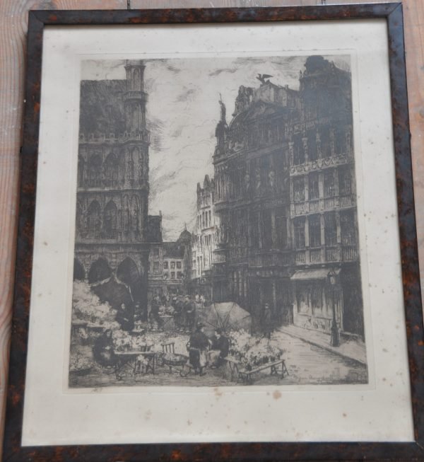 J. Van Cleemput, Bloemenmarkt in Brussel