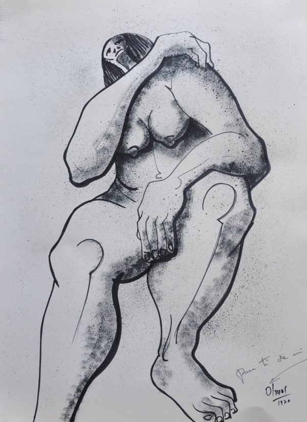 Olmos  Tekening voor zijn vriend Marcel Mazy