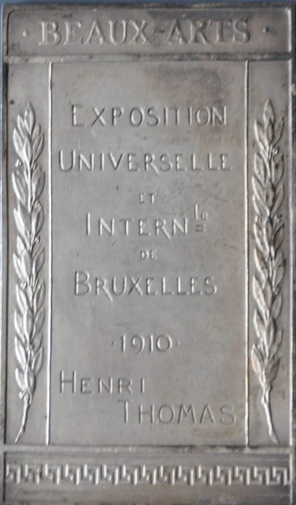 Medaille Henri Thomas, Exposition Universelle et Internationale de Bruxelles 1910 - Image 2