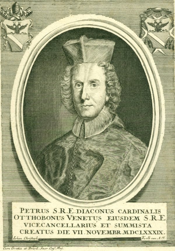 Petrus S.R.E. Diaconus cardinalis Otthobonus Venetus,  Iohan Christoph Kolb exc.
