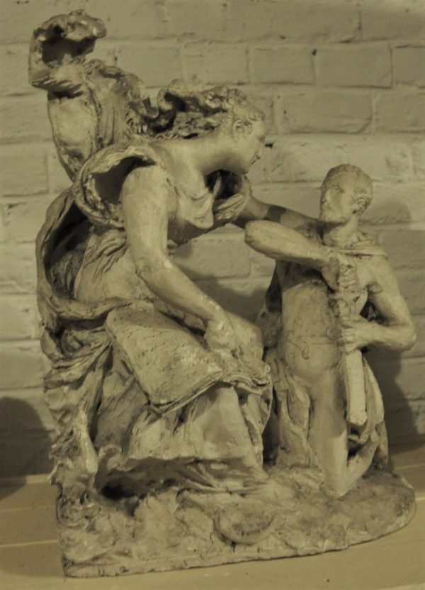 J. Lagae, L’époque des héros 1906-09, plâtre 58/42/26 Projet du monument à Buenos Aires