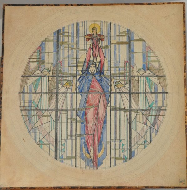 Armand Paulis, Projet, rosace de la vierge, Abbaye d’Orval