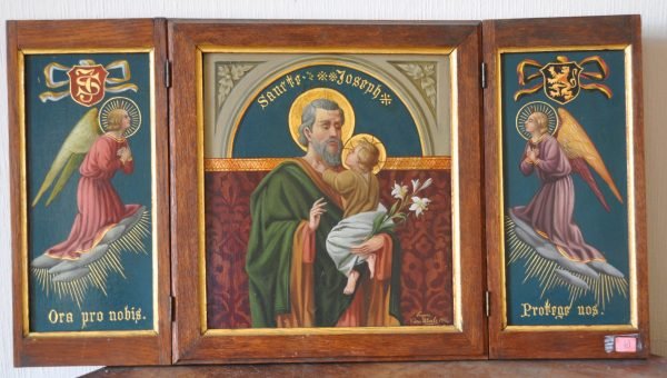 Prosper van den Abeele, 1916.  Triptiek, Sancte Joseph