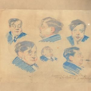 C. J. Watelet,  Souvenir d'un soir de Pilaffe, 1913,  Dessin
