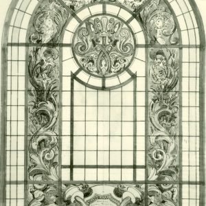 Projet de vitrail pour la chapelle de Me Moll à Gosselies