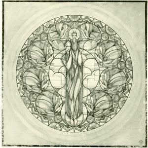 Projet, rosace de la vierge Abbaye d’Orval