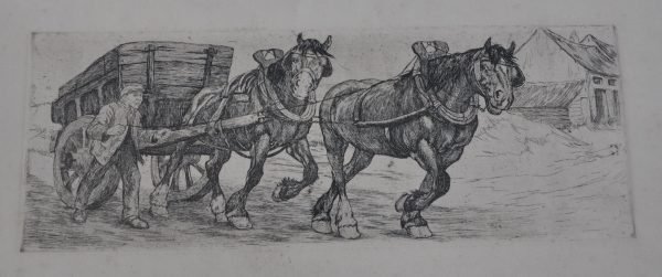 Boer met kar en paarden,  Ost?