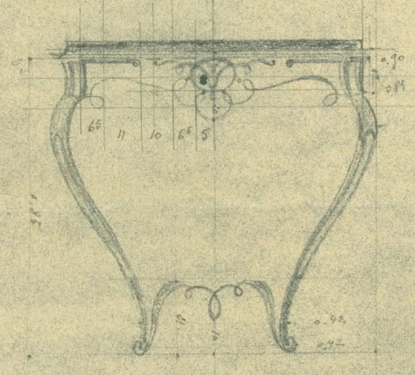 Petite console, pour Mr. Alexandre