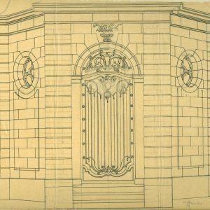 Grille de tombeau pour le sculpteur Jules Pire