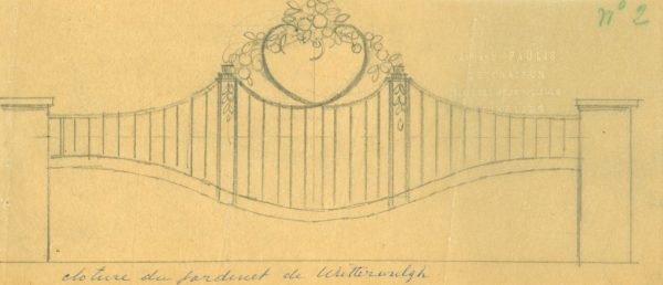 La clôture du jardinet du sculpteur Witterwulghe