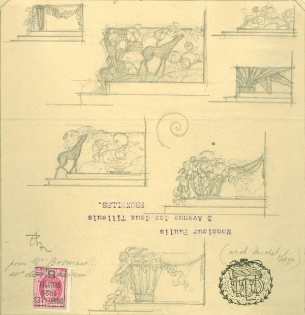 petite rampe intérieure pour Mr. Bosman (ferronnier Alexandre) arch. Michel Liège