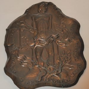 Geslagen koper,  voor Monsieur Le Droit