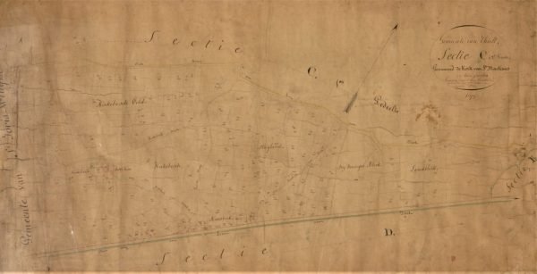 Gemeente Sint Joris Winghe, Kiekebosveld, 1822,  tekening