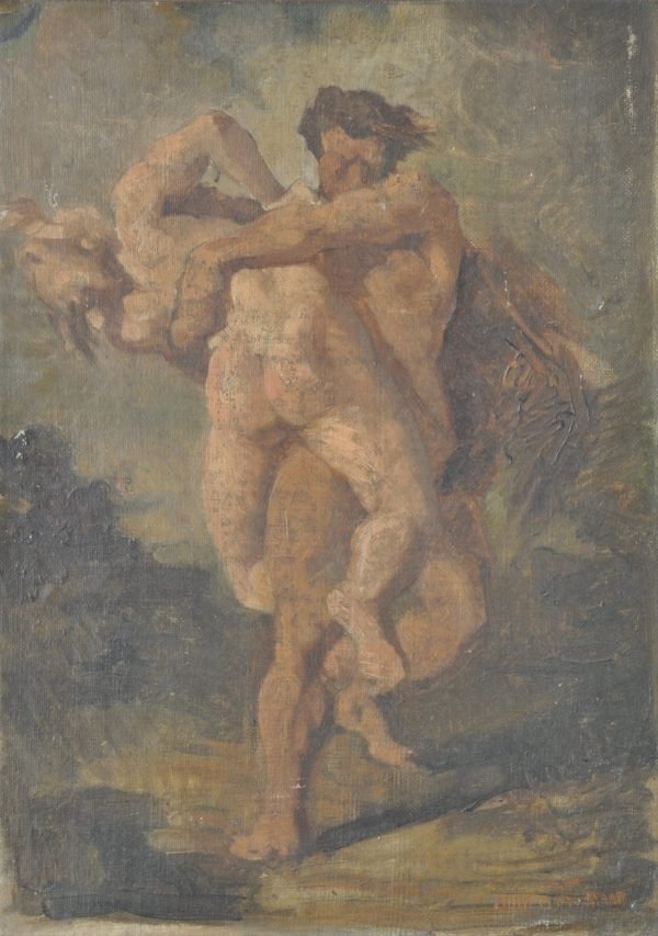 Alfred Cluysenaer, Enlèvement des Sabines,  esquisse